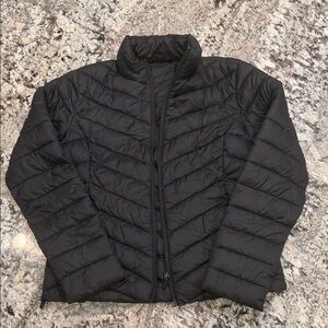Women's Black Puffer Quilted Jacket